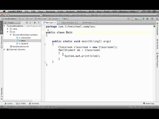 Implementing The Iterable Interface