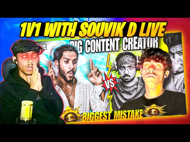 😱@SOUVIKDLIVE1 CHALLENGED ME FOR 1V1💀 AND THIS HAPPENED IN BGMI🔥 MY REACTION