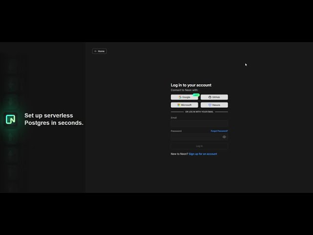 Create Neon.tech PostgreSQL Database