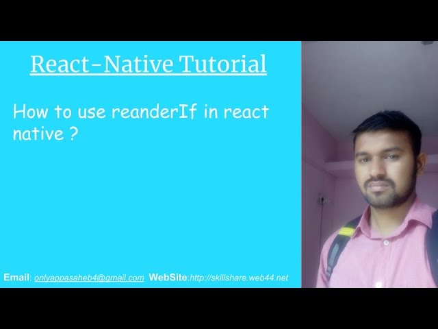 How to use reanderIf in react native ?