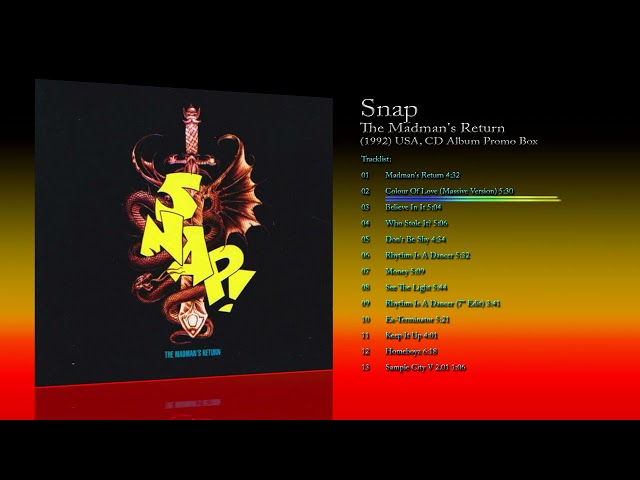 Snap! (1992) The Madman's Return [CD Album - Promo Box]