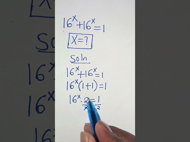 A Nice Exponential Equation #maths #mathematics #viralvideo #viralshorts #video