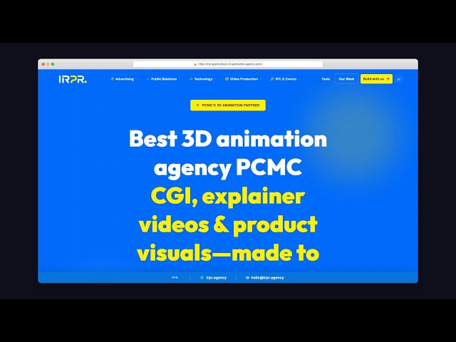 Best 3D Animation Agency PCMC | IRPR Agency
