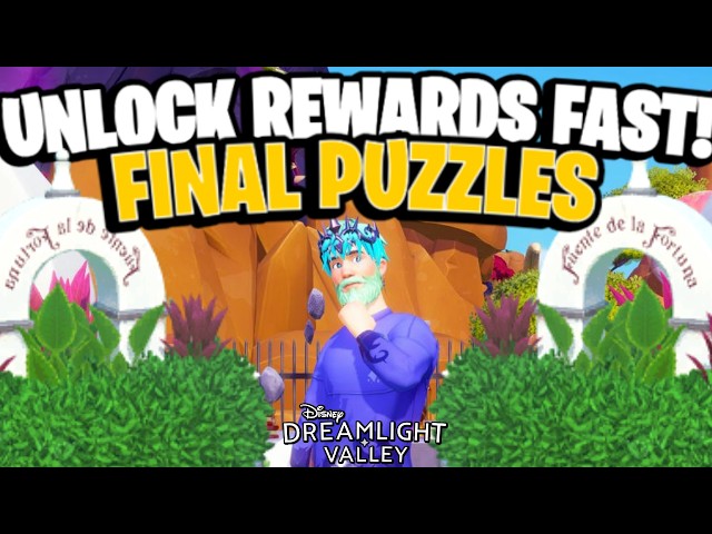 FINAL Puzzles 5 & 6 SOLVED! [Parrot Quiz + Flowers] Parks Floating Festival | Dreamlight Valley