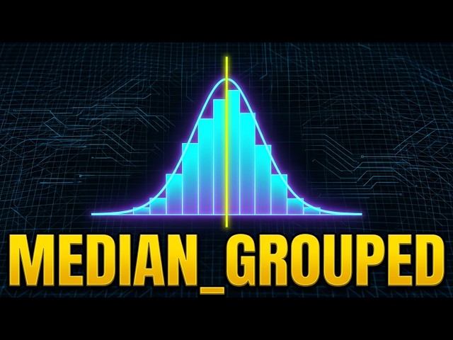Statistics median grouped method | What is median_grouped method? #mediangrouped #statistics #stats