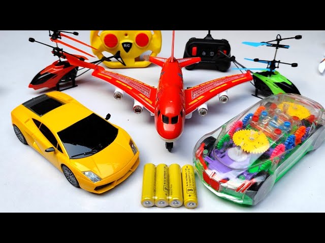 Unboxing RC 1:24 Cars Radio Control Airbus A380 Aeroplane | RC RECHARGEABLE HELICOPTER
