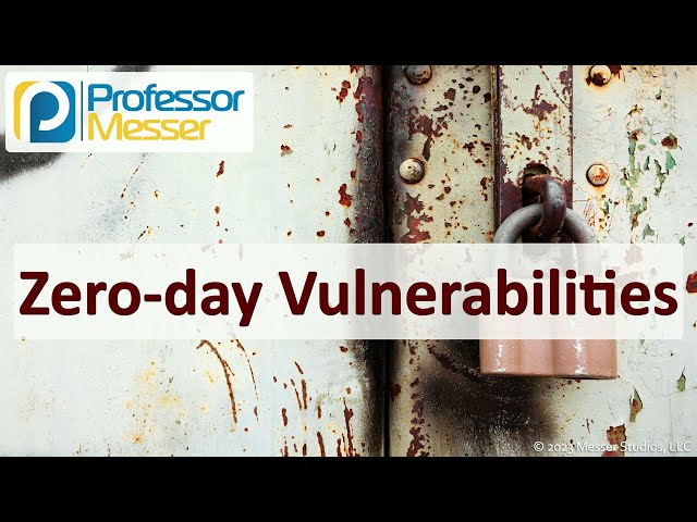 Zero-day Vulnerabilities - CompTIA Security+ SY0-701 - 2.3