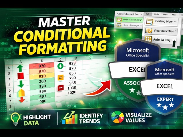 🔥 MASTER Excel Conditional Formatting Like a PRO! 🚀 | Highlight Data Instantly
