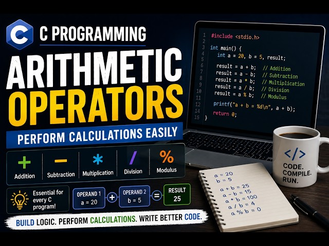 Arithmetic Operators in C