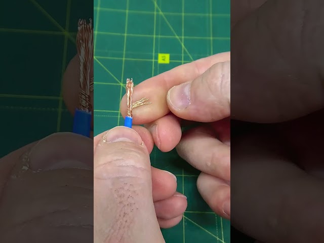 How to securely clamp a stranded wire without a terminal block #shorts