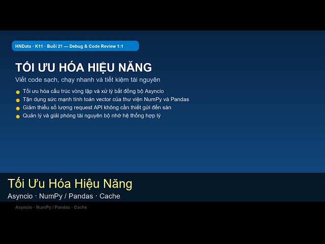 Buổi 21 K11: Kỹ Thuật Debug Python & Code Review 1:1 Cho Bot Trading