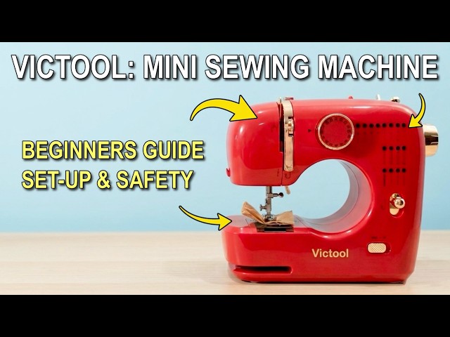 How to Setup & Use the Victool Mini Sewing Machine: Threading, Bobbin Winding & Safety