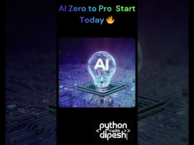 Learn AI From Scratch | Complete Beginner Guide 🚀  #AIBeginners #coding