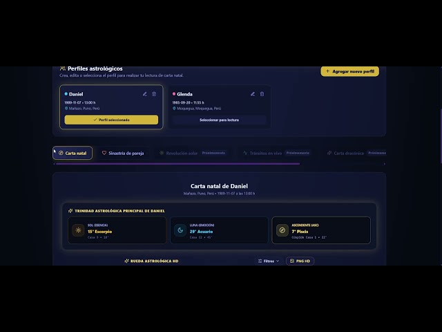 Cartas natales & estudios astrológicos - Demo | itrebol.dev