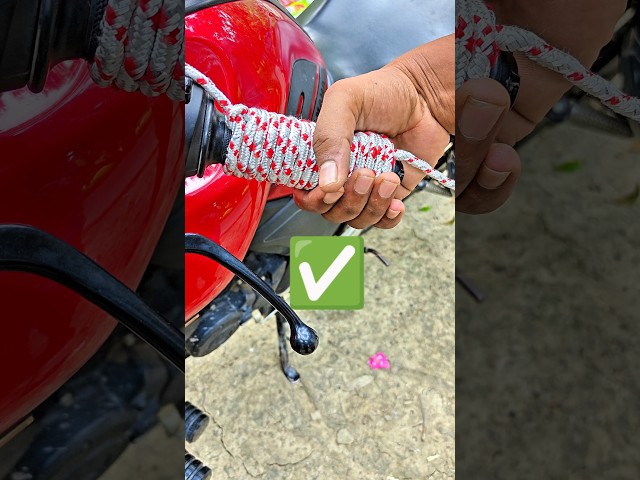 Motorcycle Grip Rope Hack Is Genius! 🔥✔️👍