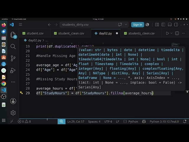 Day 2  | Cleaning a Dirty Dataset with Python Pandas | Data Cleaning Project