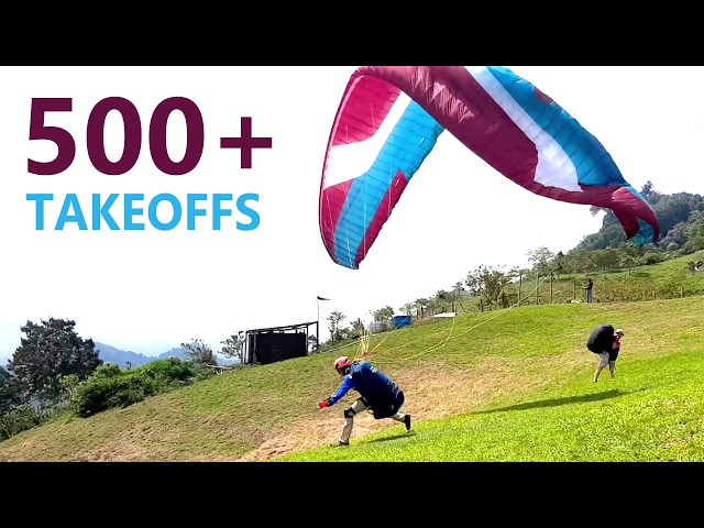 Paraglider Takeoff Kaleidoscope XXL #6 (no AI)