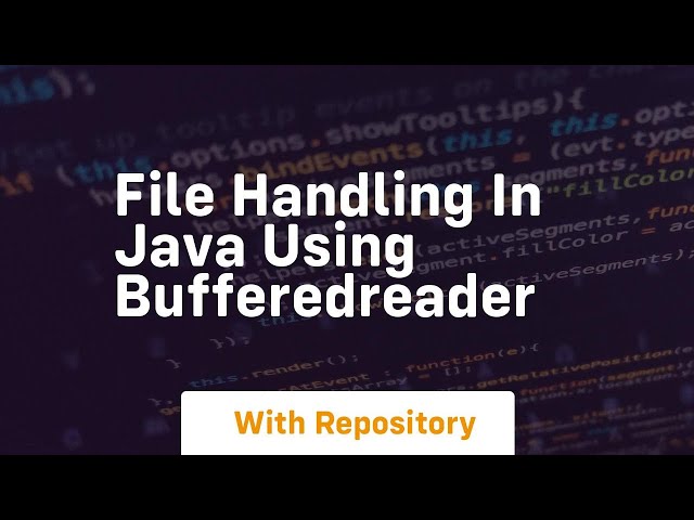 file handling in java using bufferedreader