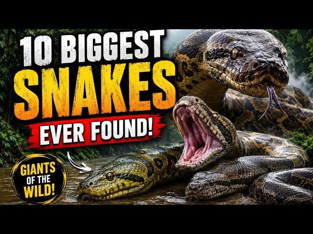 "10 Biggest Snakes Ever Found"🤢