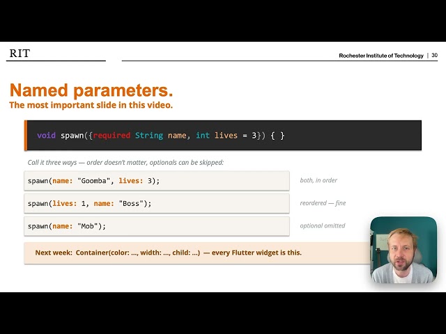 Multi-Platform App Development with Flutter - Study Guide 1 - Dart Fundamentals - RIT