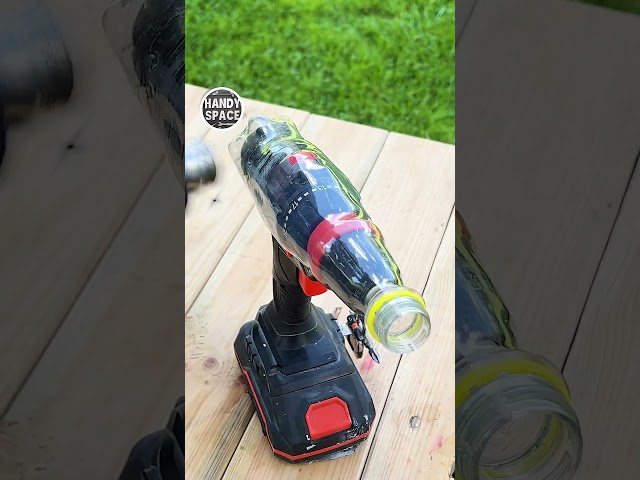 Protect Your Cordless Drill! A Trick with a Bottle #shorts #tools