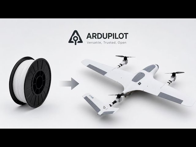 DIY 3D Printed VTOL UAV | ArduPilot AET405WING + ELRS + IPC Digital FPV Build & Flight Test