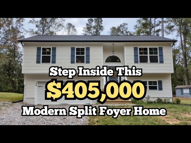 Tour inside this Modern Split Foyer Home in Lake Caroline in Ruther Glen, VA | $405,000