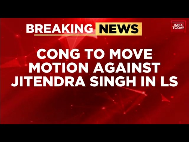 Lok Sabha News: Congress Targets Jitendra Singh Over Protest Firing Claim | India Today