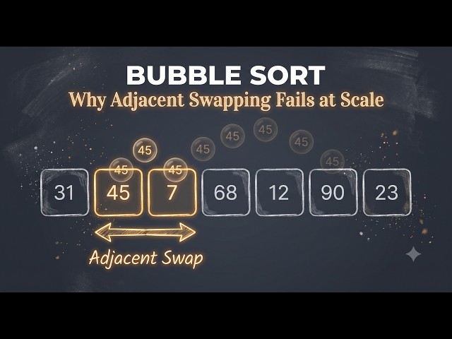 The Physics of Sorting: Bubble Sort and the Adjacent Exchange Limit | Episode 3