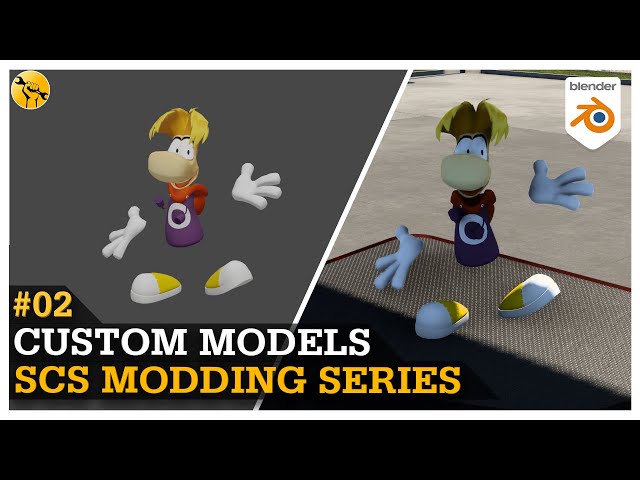 Import Custom Model Into ETS2 [Addon Hookups] | Euro Truck Simulator 2 | SCS Blender Series | #EP2