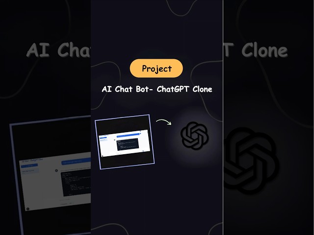 I Built My Own ChatGPT Using Next.js #shots #shortvideo #html #nextjs