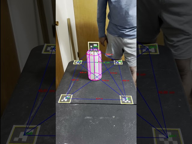 Real‑World Object Tracking with AprilTags, OpenCV and Virtual 3D Cylinder