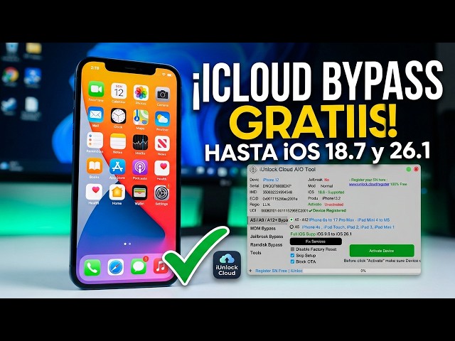 📱🍏NEW FREE iPhone BYPASS on WINDOWS / Unlock your device if you forgot YOUR ICLOUD ACCOUNT 2026