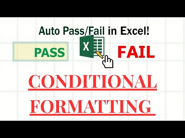📊 "How to Auto Highlight PASS/FAIL in Excel with Conditional Formatting"