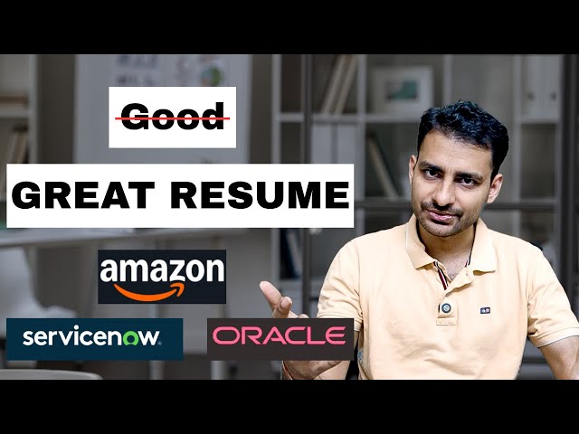 My resume that got selected in Amazon, Oracle, ServiceNow, TCS and many others.