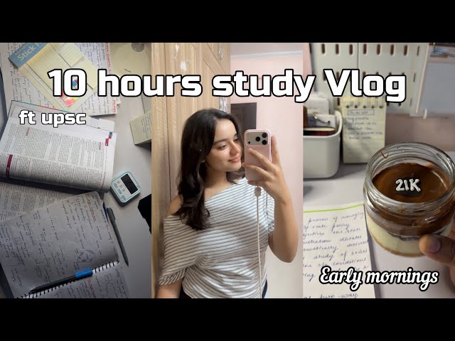 🍵📖 Study vlog| early mornings, balancing college exams and upsc ,realistic routine