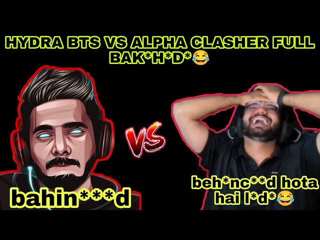HYDRA BTS VS ALPHA CLASHER | Full bakc**d* | alpha trolling BTS😂