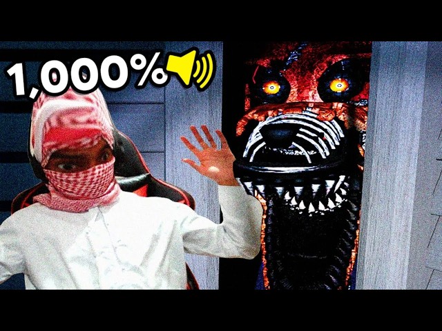 Playing FNAF 4 at 1,000% Volume..