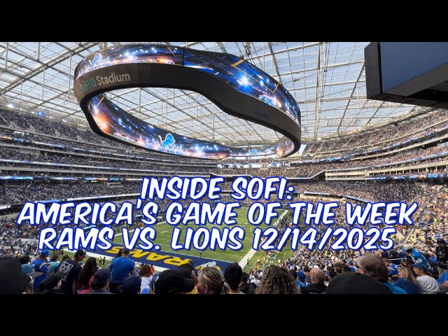 Inside SoFi in 4K: LA Rams Defeat the Detroit Lions on 12/14/2025 & Clinch Playoff Berth!