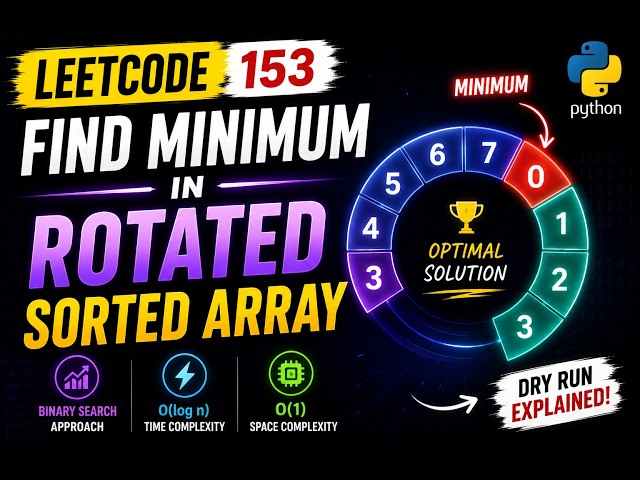 This Binary Search Trick Makes LeetCode 153 EASY 🤯 | Python Solution