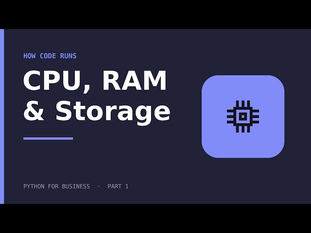 Why Your Code Crashes: CPU, RAM & Storage Explained for Programmers