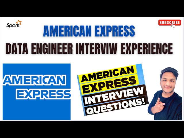 American Express Data Engineer Interview Experience 🔥 | Data Engineer Interview Questions | Top MNC😱