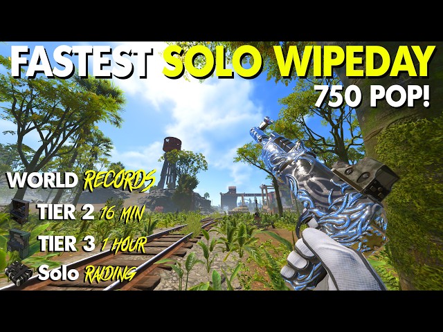 The FASTEST SOLO WIPEDAY IN THE WORLD | Official VANILLA RUST