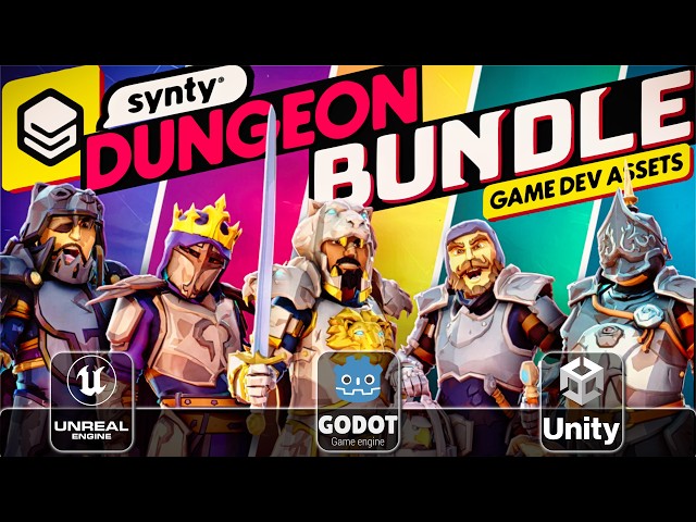 Synty Fantasy Game Dev Assets Bundle - Supports Unreal, Unity, Godot, FBX & More!