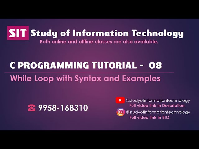 20 While Loop in C Programming | Syntax and Easy Examples for Beginners