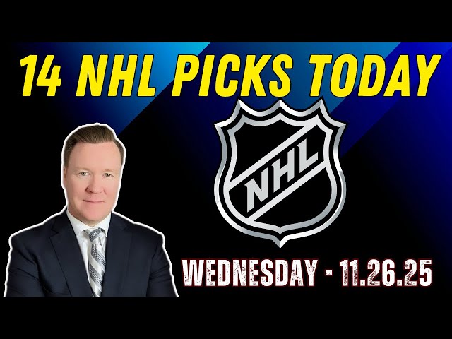 Wednesday 14 NHL Betting Picks l 11/26/25 l Vernon’s Best NHL Bets, Expert Picks and Predictions