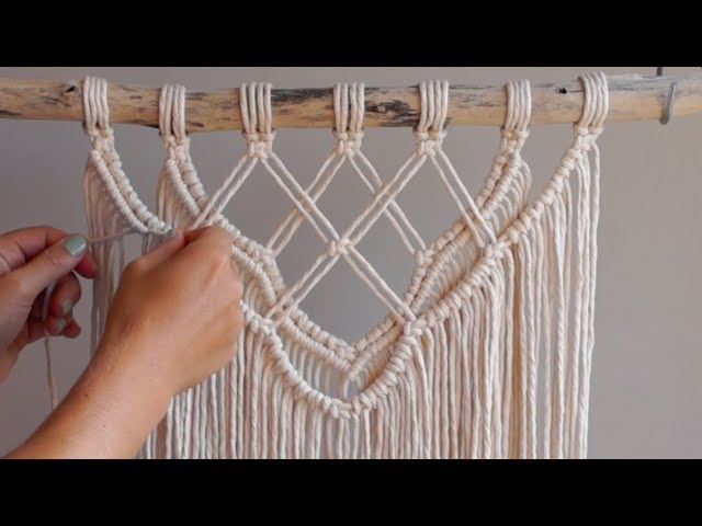 DIY Macrame Tutorial - Intermediate Wall Hanging Part 1