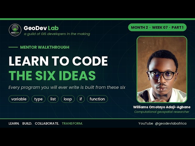 Learn to Code in Python: The Six Ideas Every Program Is Built From |  Week 7 (Part 1)