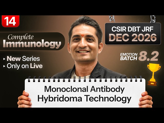 Emotion 8.0 I Lecture 14 I Immunology I IFAS CSIR NET DEC 2026 and June 2027