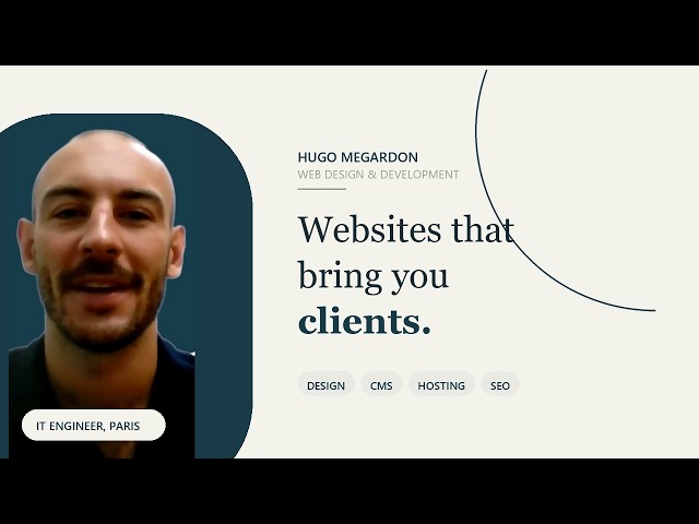Custom Websites, CMS & Hosting, All Handled | Hugo Megardon